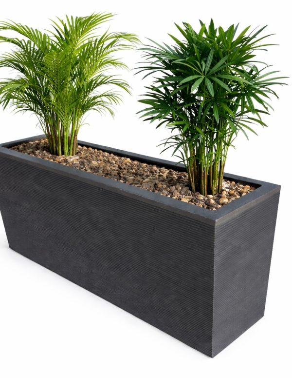 Jardiniere en polystone de L100×L25×H50cm
