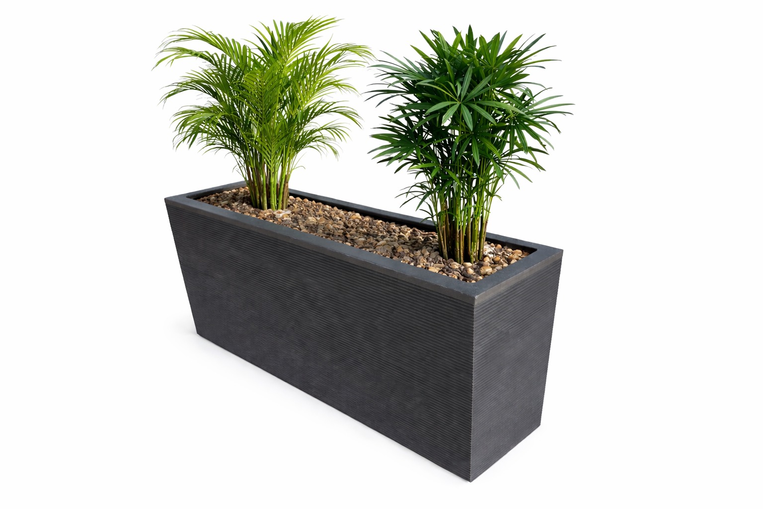 Jardiniere en polystone de L100×L25×H50cm