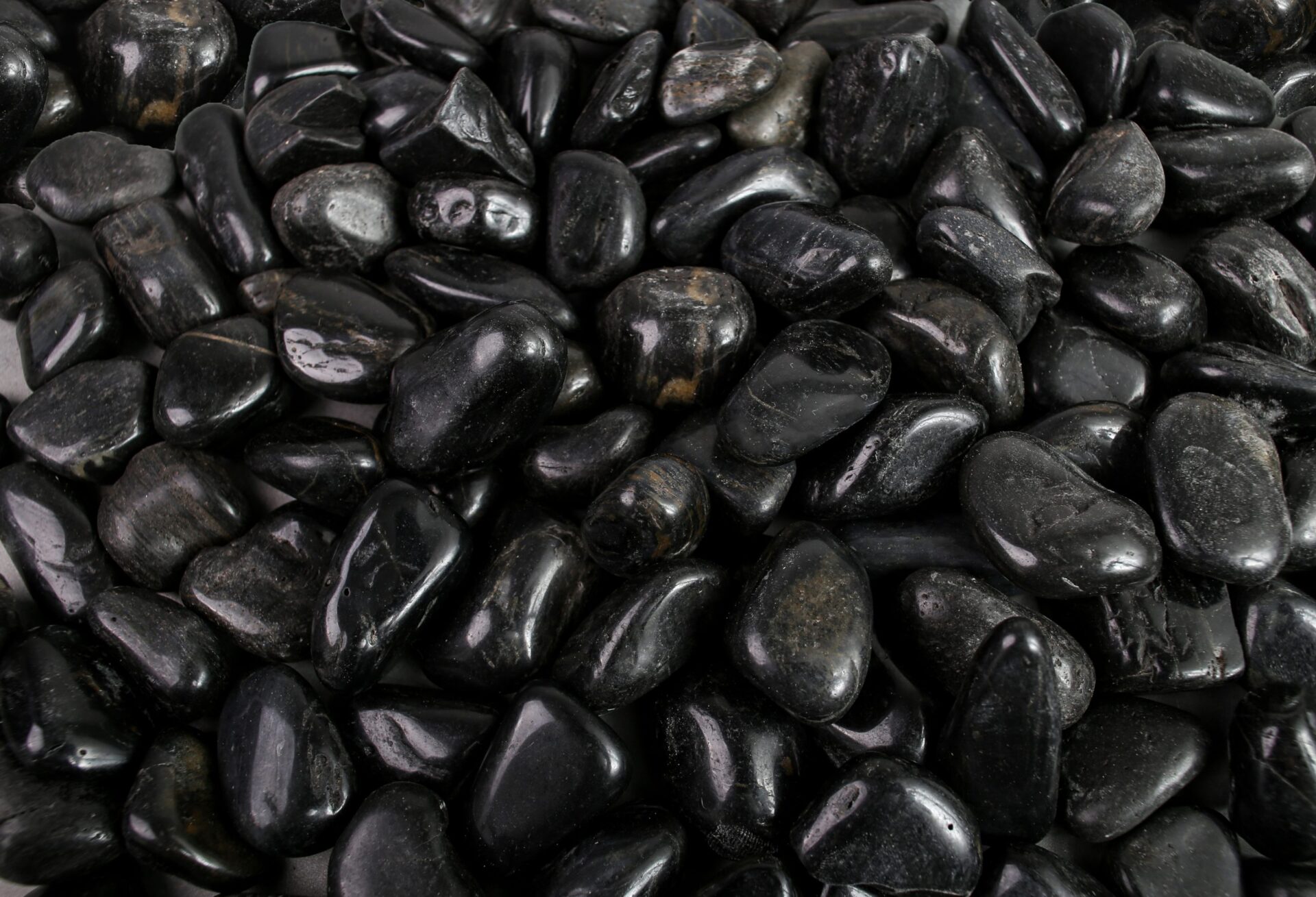 Galet Noir Poli 40/60 mm