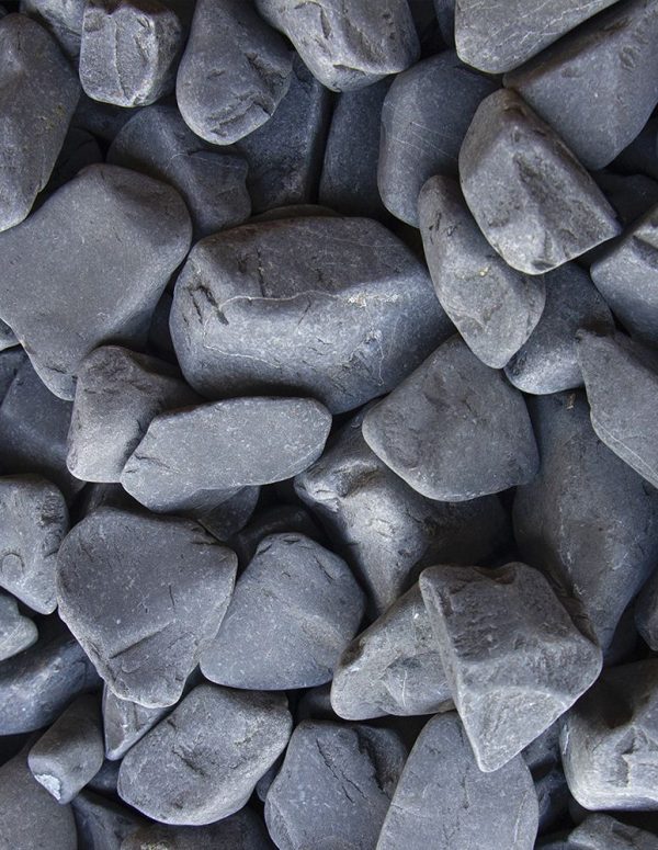 Galet Noir Mat 40/60 mm