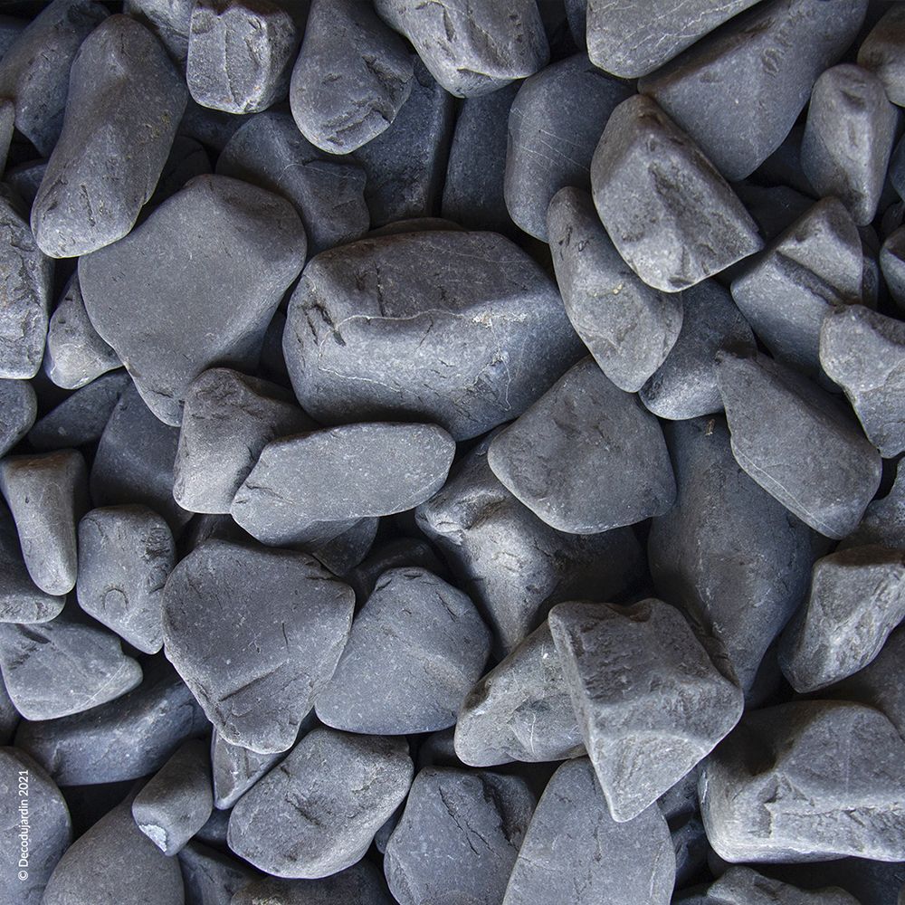 Galet Noir Mat 40/60 mm